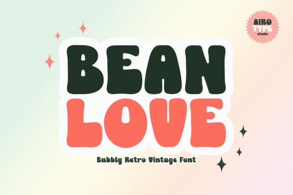 Bean Love Font: A Retro Display Typeface for Editorial Design
