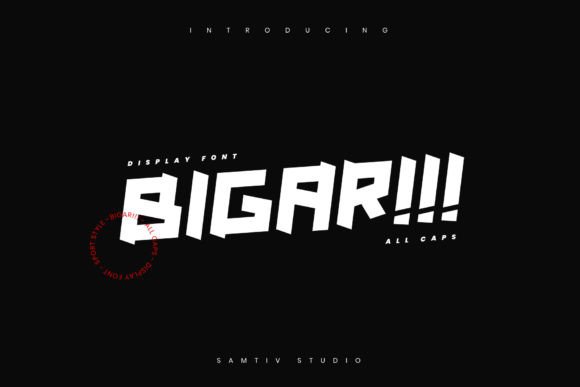 Bigar Font: Modern Sport Style for Craft Projects