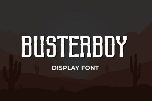Busterboy Font: Vintage Display Type for Makers