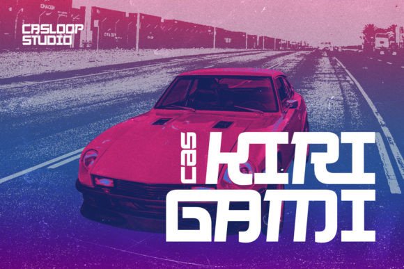 Cas Kirigami Font: A Cyberpunk Display Typeface for Web Design