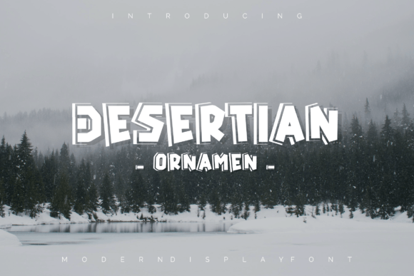 Desertian Ornament Font: A Display Typeface for Campaigns