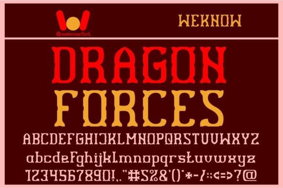 Dragon Forces Font: A Display Typeface for Campaigns