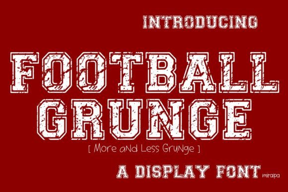 Football Grunge Font for Bold Editorial Design