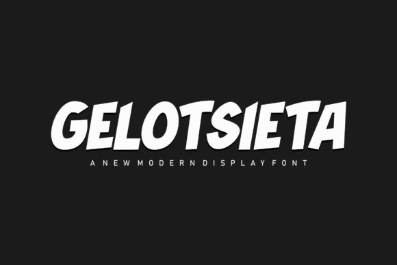 Gelotsieta Font: Bold Display Type for Marketing