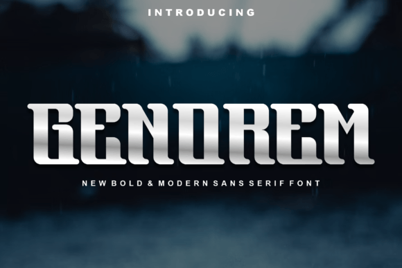 Genorem Font: Elevating Editorial Design