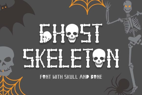 Ghost Skeleton Font: A Display Typeface for Seasonal Branding
