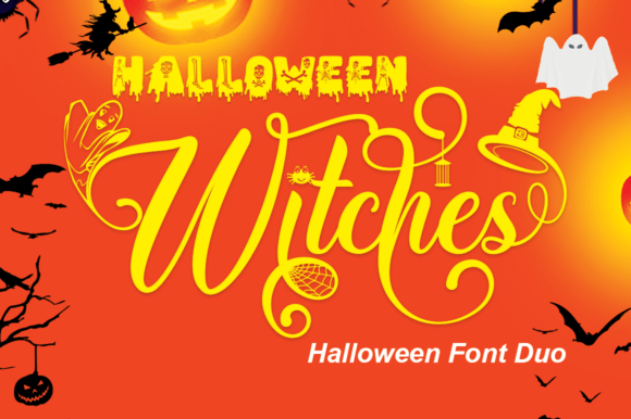 Halloween Witches Duo Font for Seasonal Branding