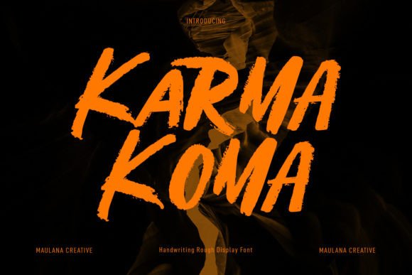Karma Koma Font: Bold Display Type for Web Design