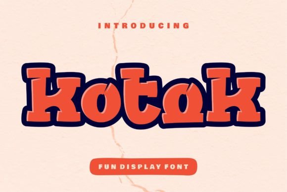 Kotok Font: Bold Typography for Editorial Design