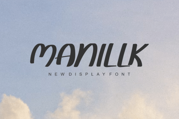 Manillk Font: A Neat Handwritten Display Typeface for Crafters