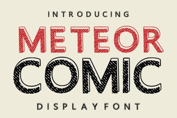 Meteor Comic Font for Bold Web Design
