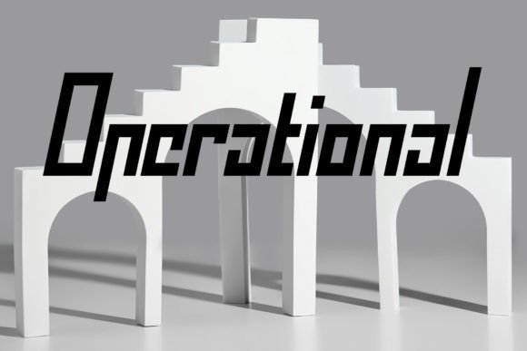 Operational Font: A Fresh Display Typeface for Editorial Design