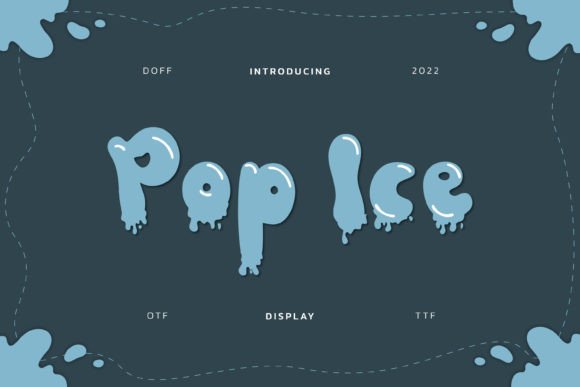 Pop Ice Font: A Frosty Display Typeface for Branding