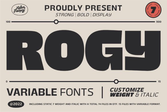 Rogy Font Review: A Robust Display Typeface for Branding