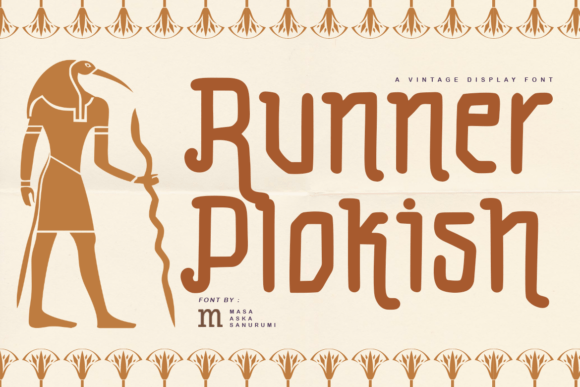 Runner Plokish Font: Organic Style for Editorial Layouts