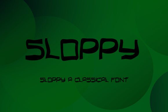 Sloppy Font: Editorial Character for Modern Layouts