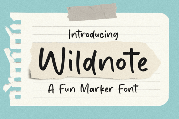 Wildnote Font: Playful Branding for Small Business