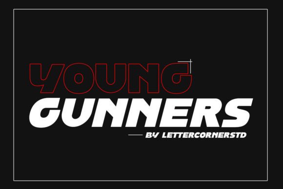 Young Gunners Font Review: A Modern Display Typeface for Bold Branding